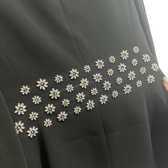 NEW NWT Cinq A Sept Loisa Crystal Embellished Crepe Blazer Jacket In Black - Picture 10 of 14